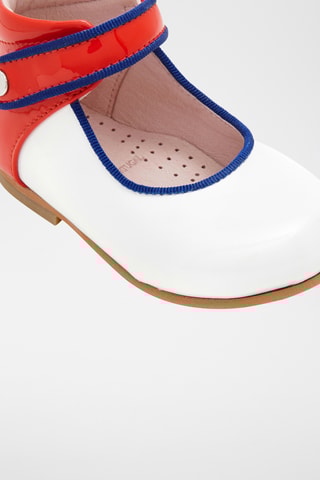 Leren Mary Janes - Wit