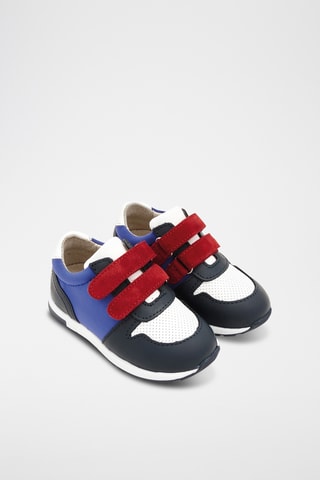 Leren Sneakers - Marineblauw