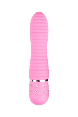 Vibromasseur Diamant Rose - 8 cm