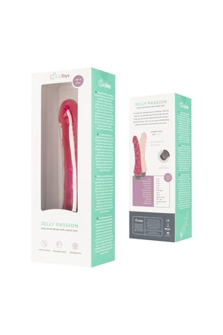 Vibromasseur Jelly Passion Rose - 23 cm