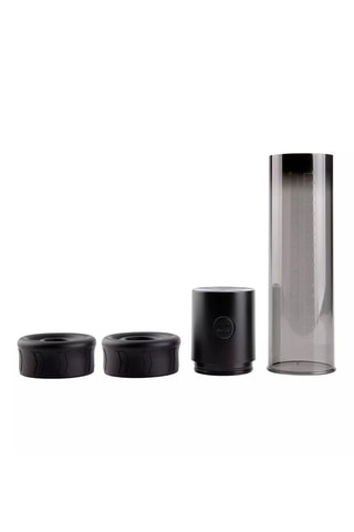 Pompe pénienne vibrante Macho Work - Transparent et noir