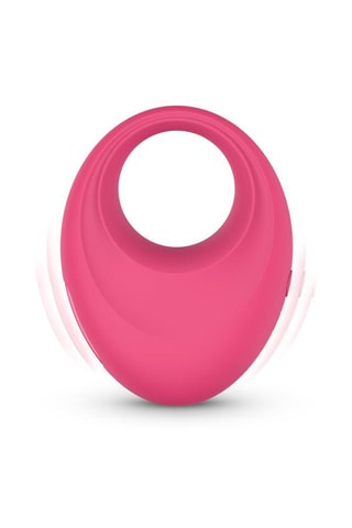 Anneau pénien vibrant Leo - Rose - 3 cm