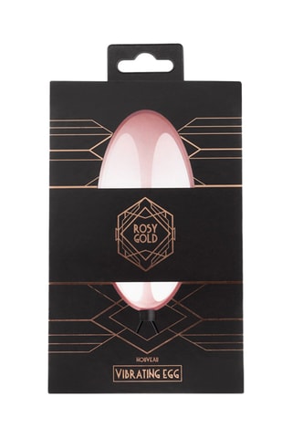 Oeuf vibrant - Doré rose - 7 cm