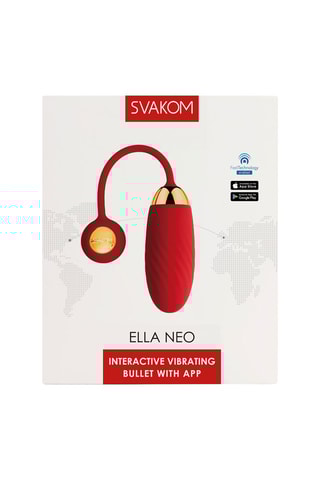 Œuf vibrant Ella Rouge - 13 cm