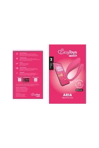 Œuf vibrant Aria - Rose - 18 cm