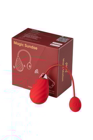 Œuf vibrant connecté Rouge