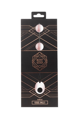 Boules de Kegel - Doré rose - 9,5 cm