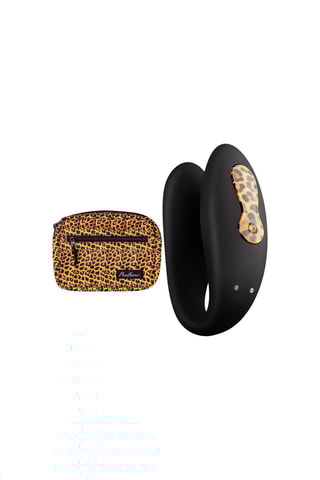 Vibrateur pour couples Zuna Jaune et noir - 7 cm