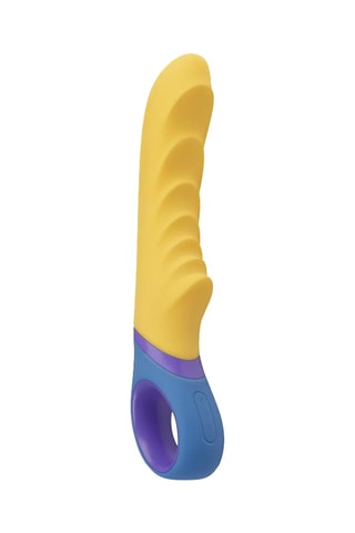 Vibromasseur G-Spot Tone - Jaune et bleu - 11 cm