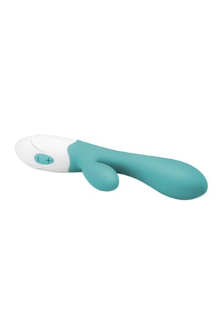Vibromasseur waterproof Rabbit Good Vibes Only Blis - Turquoise 10,5 cm