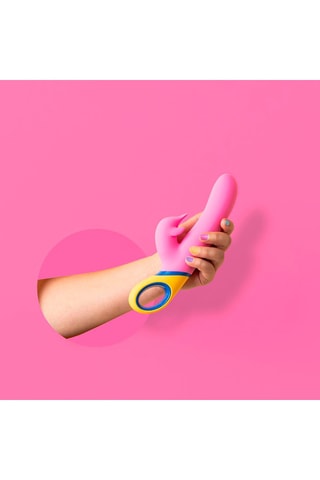 Vibromasseur dauphin Rose - 23 cm