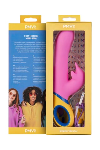 Vibromasseur dauphin Rose - 23 cm