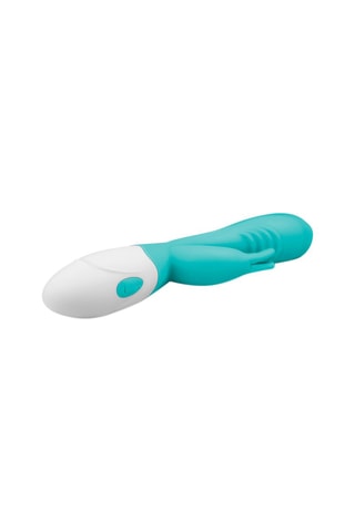 Vibromasseur waterproof Rabbit Good Vibes Only Leda - Turquoise 10 cm