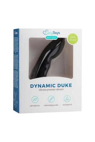 Vibromasseur pour prostate Dynamic Duke - Noir - 10 cm