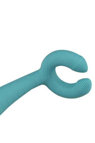 Vibromasseur waterproof Couples Good Vibes Only Noam - Turquoise 10 cm