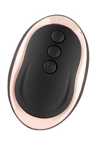 Oeuf vibrant télécommandé Noir et doré rose - 8,5 cm