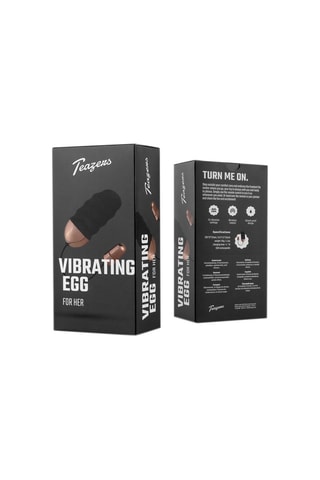 Oeuf vibrant télécommandé Noir et doré rose - 8,5 cm