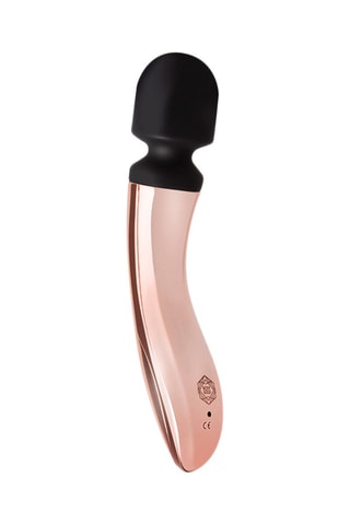 Vibromasseur Rosy Gold Doré rose et noir - 21 cm