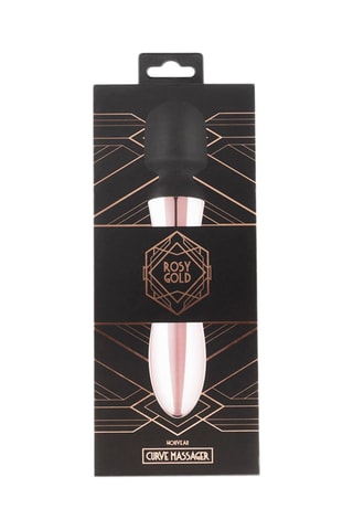 Vibromasseur Rosy Gold Doré rose et noir - 21 cm