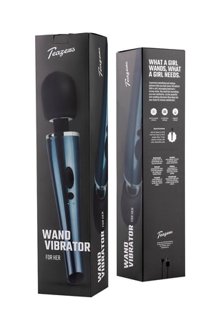 Vibromasseur Lightning Wand  Noir - 24 cm