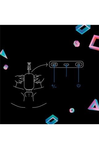 Masturbateur Wingman Plus Bleu et noir - 15,9 cm