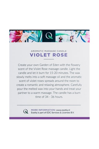 Bougie de massage - Rose violette - 200 g