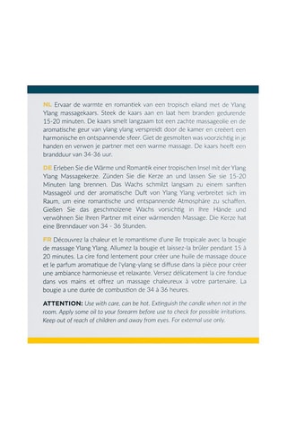 Bougie de massage - Ylang Ylang - 200 g