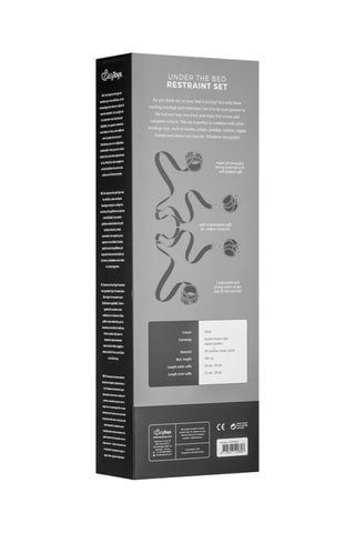 4 menottes de contrainte - Noir