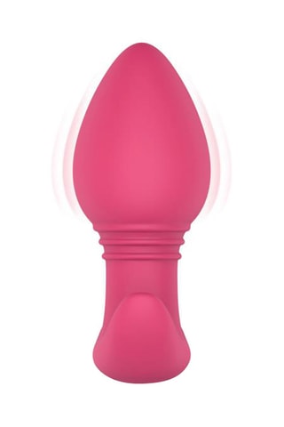 Plug anal vibrant Axel - Rose - 9 cm