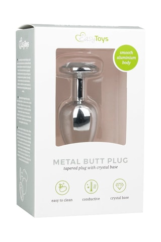 Plug anal métallique S - 6 cm