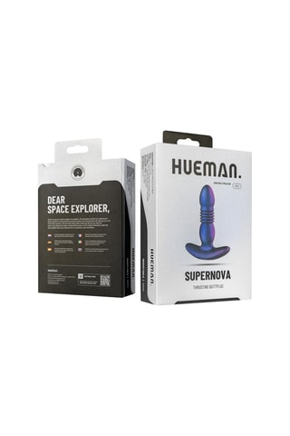 Plug anal vibrant Thrusting Buttplug Violet - 13,8 cm