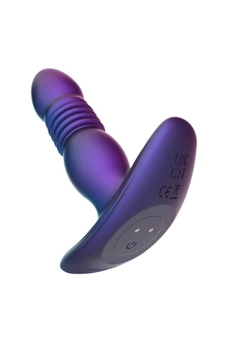 Plug anal vibrant Thrusting Buttplug Violet - 13,8 cm
