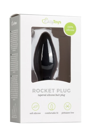 Plug anal Noir - 9 cm