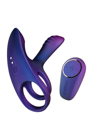 Anneau pénien vibrant Hueman Ring - Violet