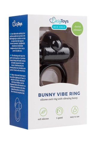 Anneau pénien vibrant Noir