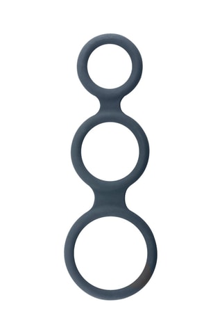Anneau pénien Triple Ring Anthracite