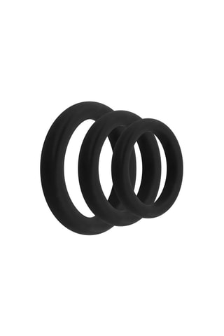 3 anneaux péniens Noir