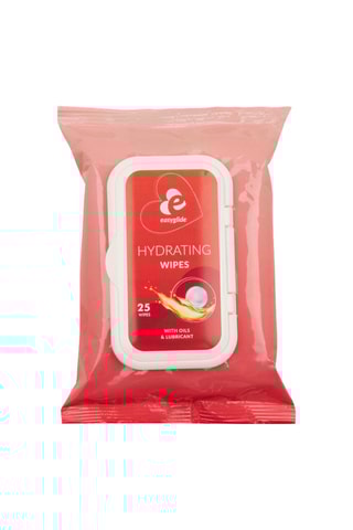 25 lingettes hydrantantes avec lubrifiant et huiles