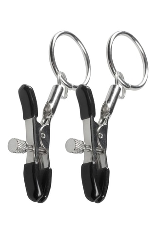 Pinces à tétons - Argenté et noir