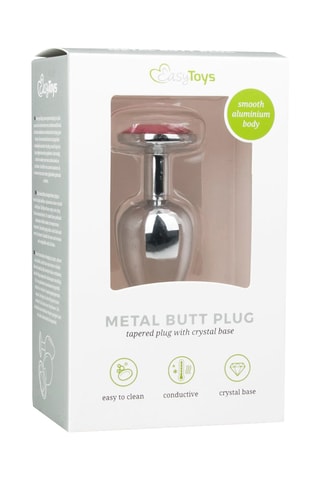Plug anal - Argenté - 6 cm