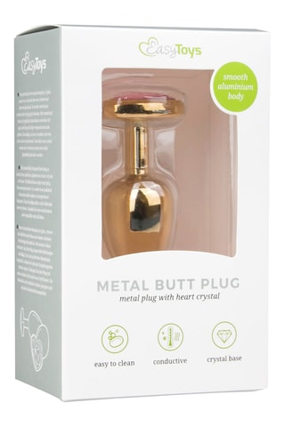 Plug anal - Doré - 6,3 cm