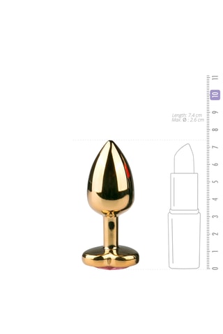 Plug anal - Doré - 6,3 cm