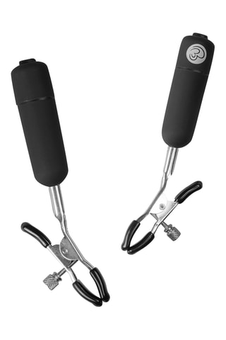 Pinces à tétons vibrantes - Noir