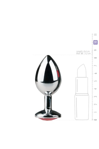 Plug anal - Argenté - 7 cm