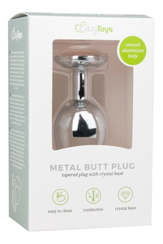 Plug anal - Argenté - 7 cm