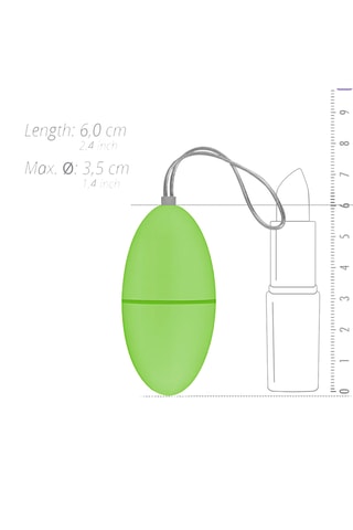 Œuf vibrant télécommandé - Vert - 6 cm