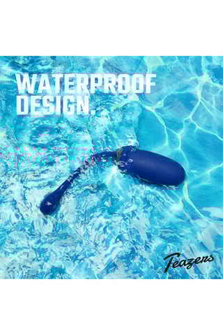 Œuf vibrant avec télécommande - 8 cm - Bleu