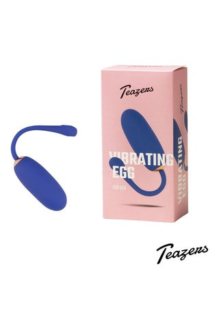 Œuf vibrant avec télécommande - 8 cm - Bleu