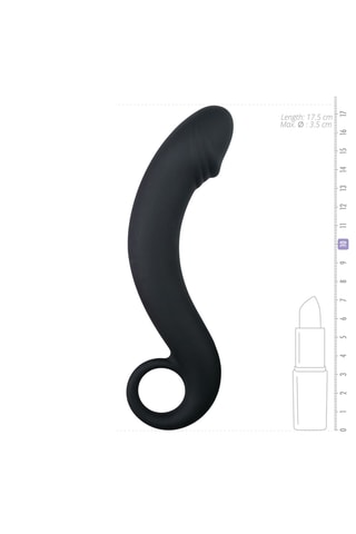 Godemiché spécial prostate - Noir - 13,5 cm