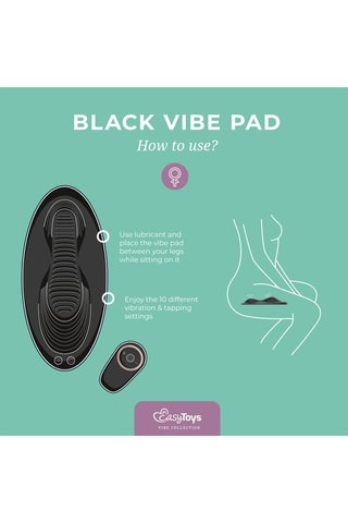 Coussin vibrant Vibe Pad - Noir